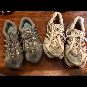 Nike and Adidas ladies size 8 tennis shoes set